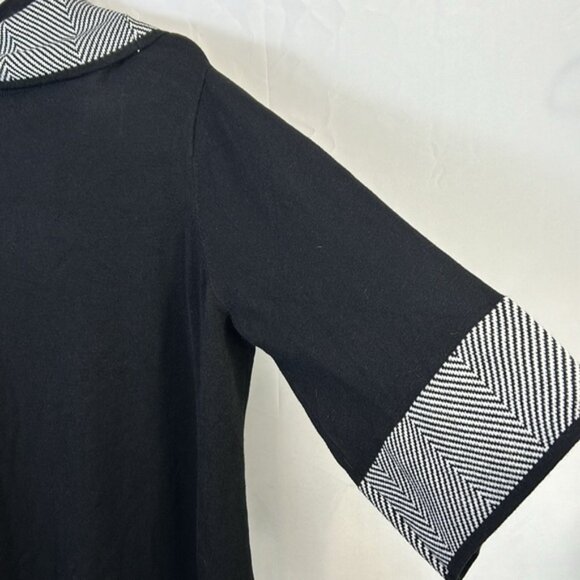 Jessica Howard Flared Sleeve Midi Dress Size 3X New Stretchy White Design Neck - Picture 5 of 8